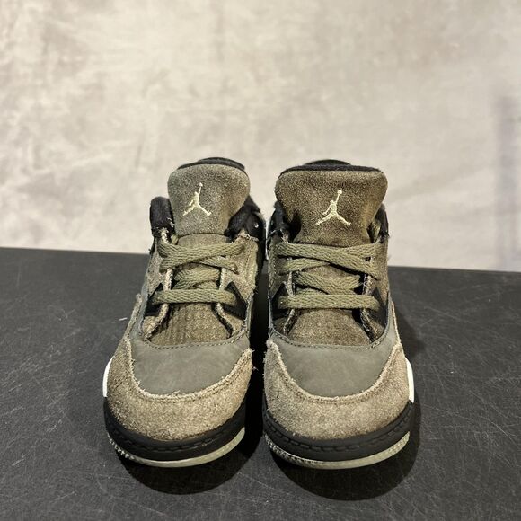Jordan 4 Retro Craft Shoes Youth Size 9C FB9937-200 Kids Sneakers - Picture 2 of 10